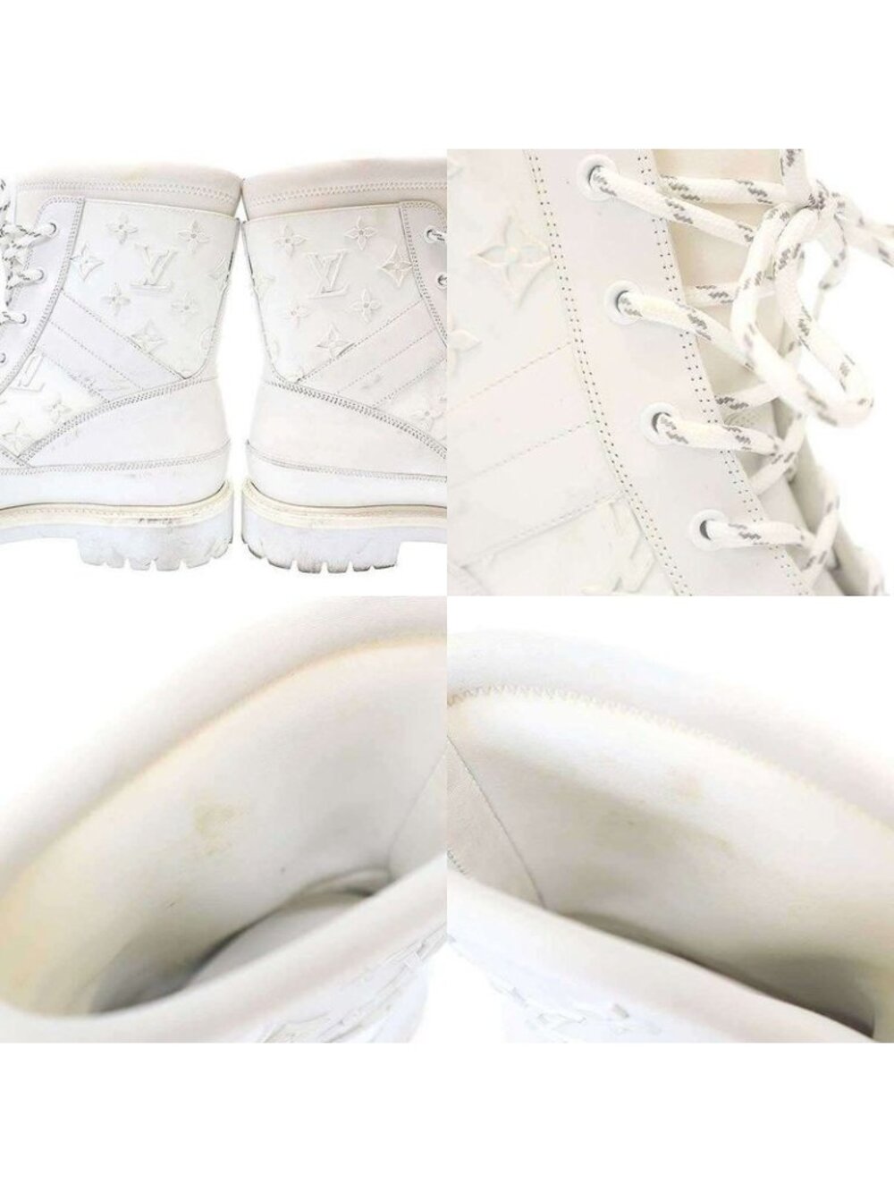 Louis Vuitton 20 SS Landscape Line Monogram Boots 7 White - Picture 8 of 8